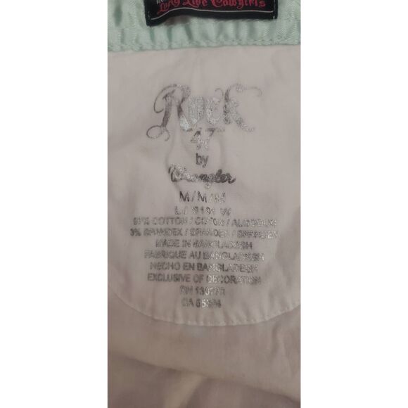 VINTAGE ROCK '47 BY WRANGLER WOMENS SHIRT - Picture 9 of 10